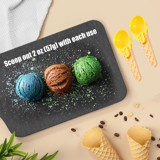 2-Piece Plastic Ice Cream & Watermelon Scooper with Trigger Dipper