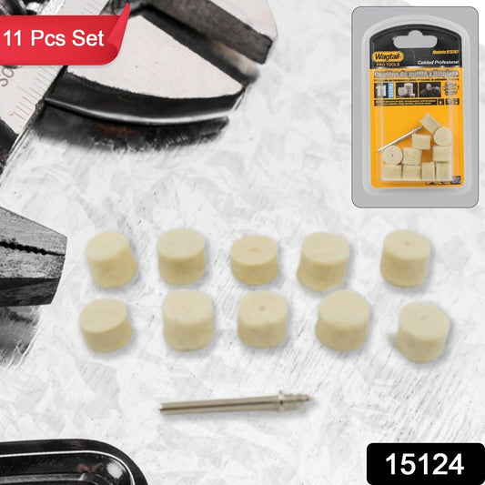 11 Pcs Set of Wool Felt Polishing Pad