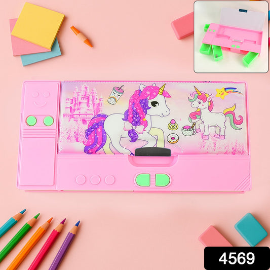 Multi Purpose Gadget Jumbo Pencil Box Compass Jumbo 2 Side Slot Geometry Box Compass Use School , Traveling & Studio