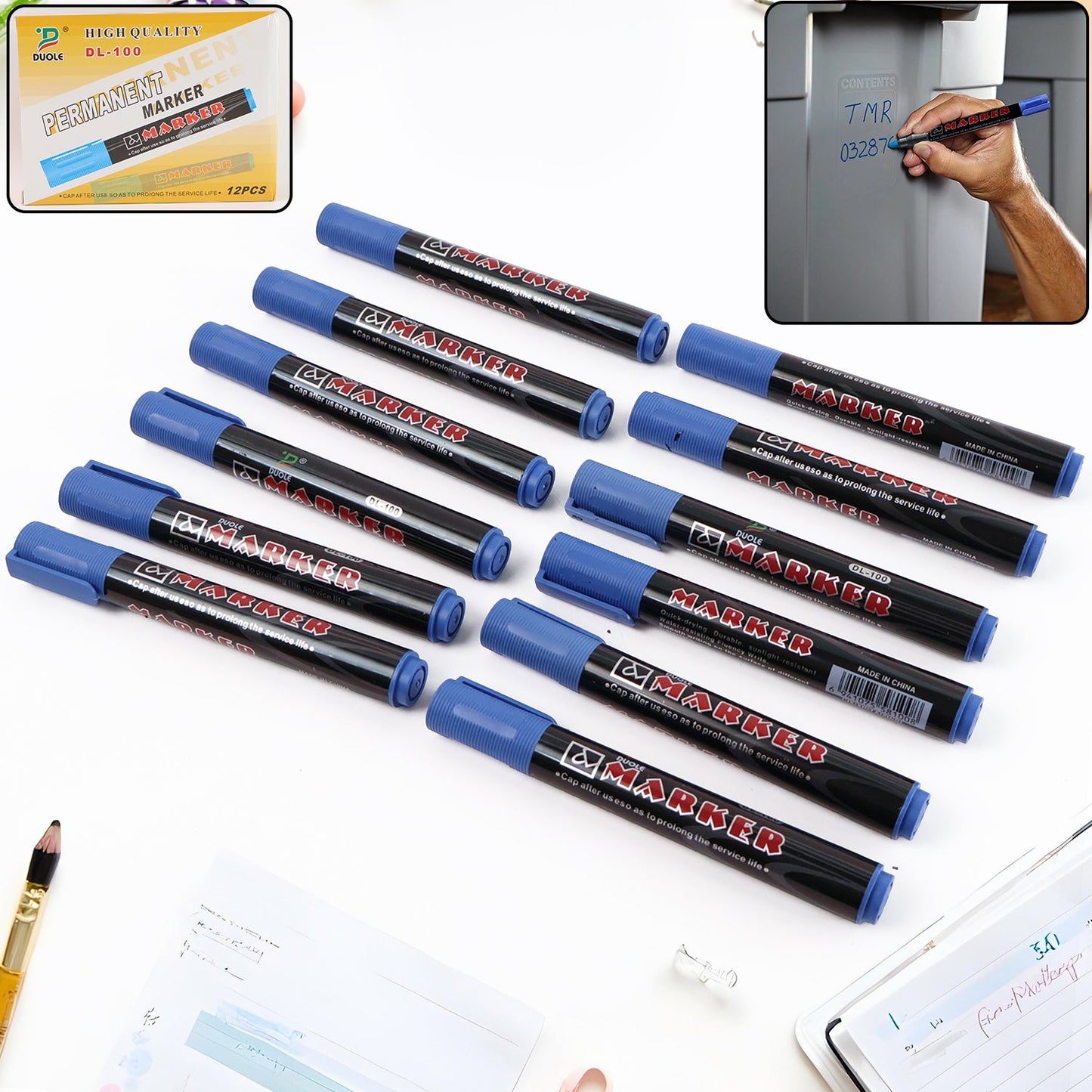 Jumbo Tip Whiteboard  Blue Ink Marker (1 Pc)