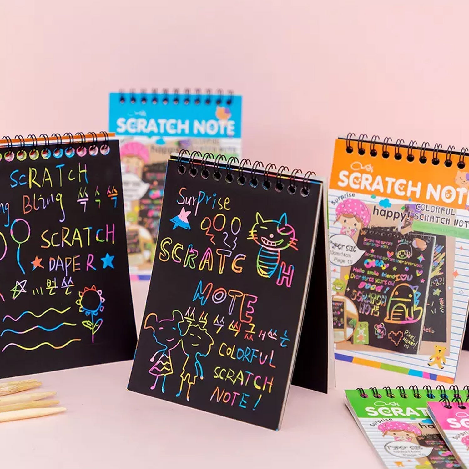 Rainbow Art Scratch Paper Book