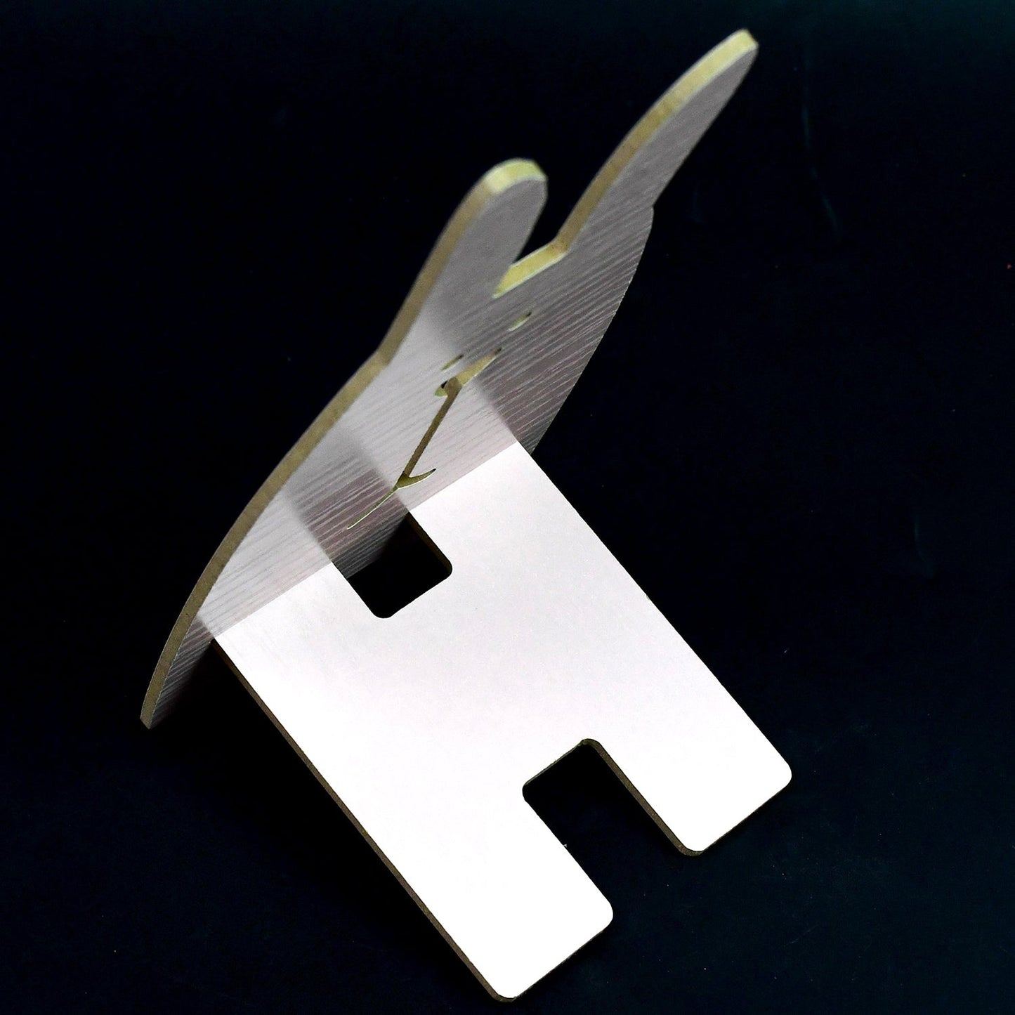 Wooden Rabbit Design Phone Stand 