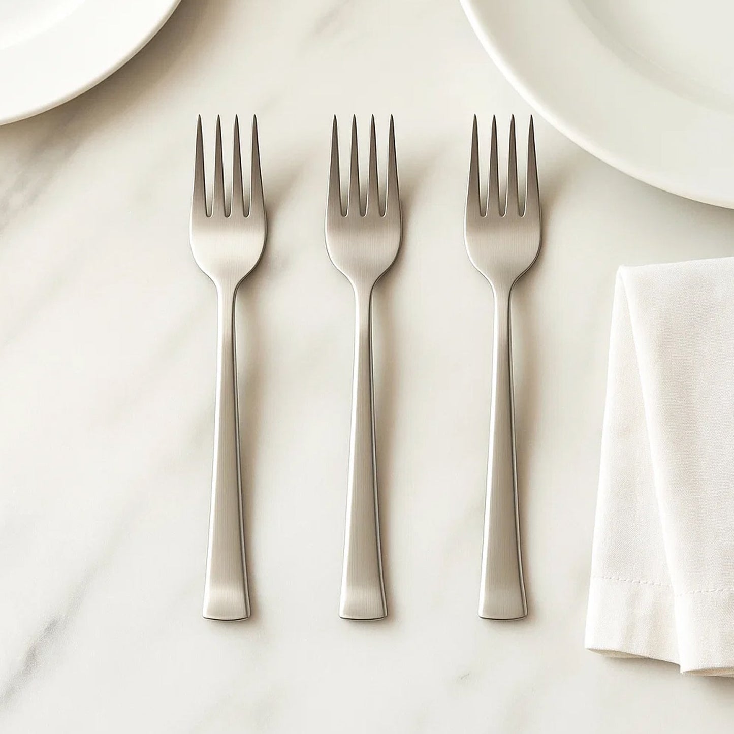 Premium Stainless Steel Dinner Fork - (3 Pc / Set)