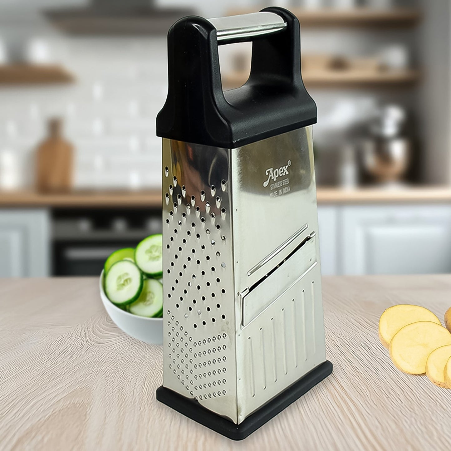 Apex 5-in-1 Master Stainless Steel Multipurpose Slicer and Grater