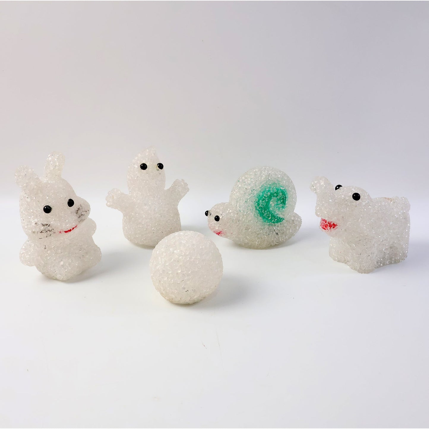 MULTI SHAPE SMALL LIGHT LAMPS LED SHAPE CRYSTAL NIGHT LIGHT LAMP (6 PC SET)