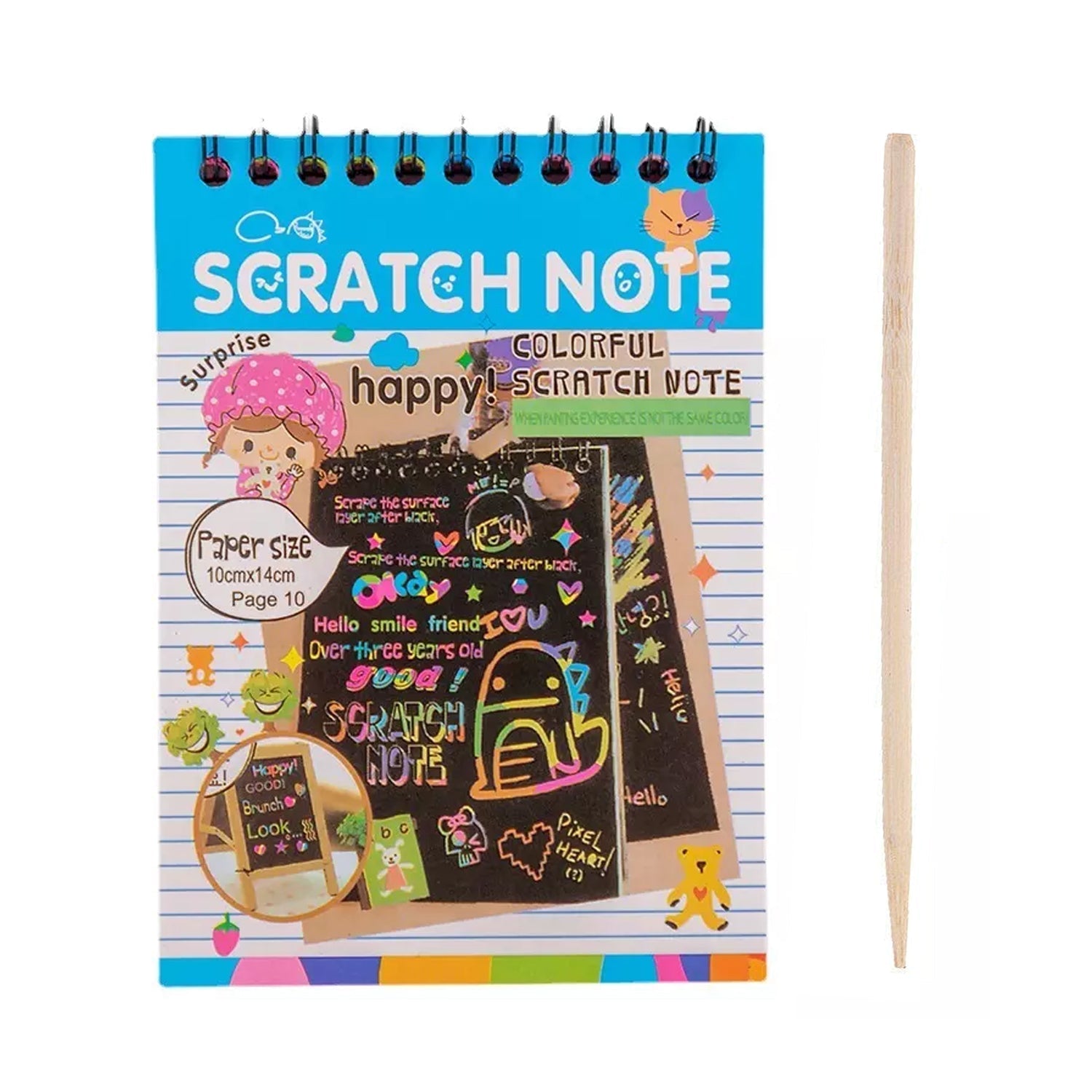 Rainbow Art Scratch Paper Book