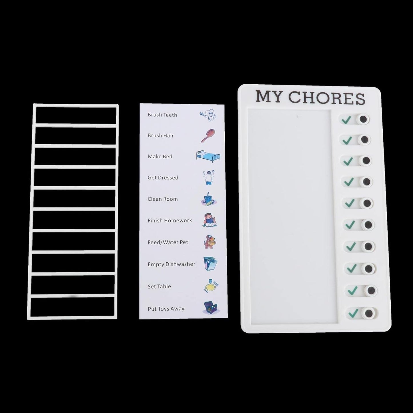 Portable My Chores Home Note Board Management Planning Memo Boards Reminding Time. (Size :- 20x12Cm)