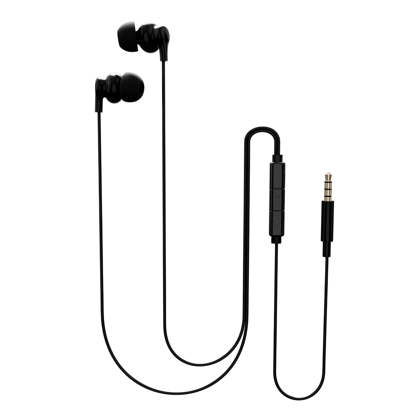 MoBass 1  Noise Isolation Hands free Earphones with Mic UM1210BLK-EP