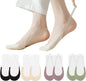 Women's Slingback Toe Topper Ballerina Socks (Pack of 2)