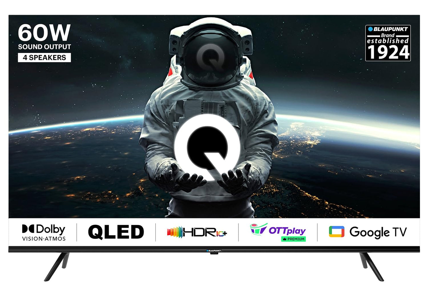 Kodak 189 Cm (75 Inches) Matrix Series 4K Ultra Hd Smart QLED Google Tv 75Mt5044, Black