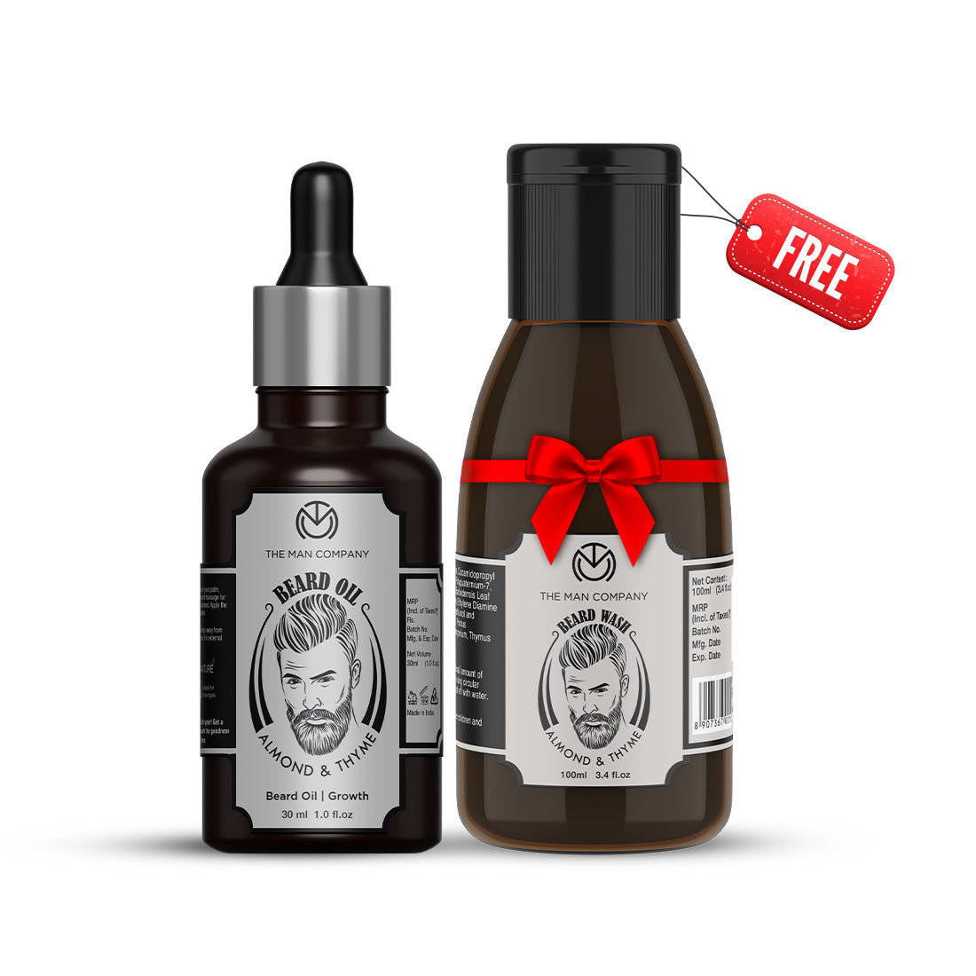 Beard Oil | Almond & Thyme + Free Beard Wash