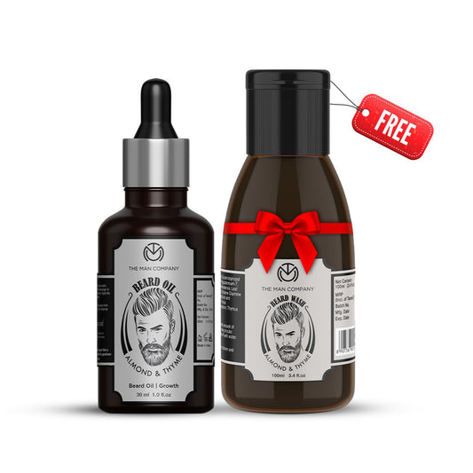 Beard Oil | Almond & Thyme + Free Beard Wash