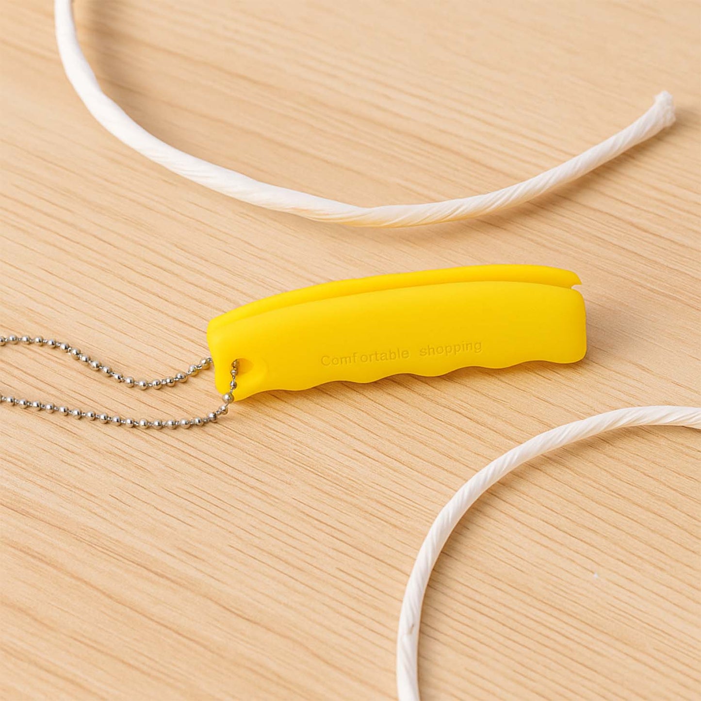 Silicone Portable Bag Device Bag Filter Hand Shopping Bag Carry Tool Key Chain (1 Pc)