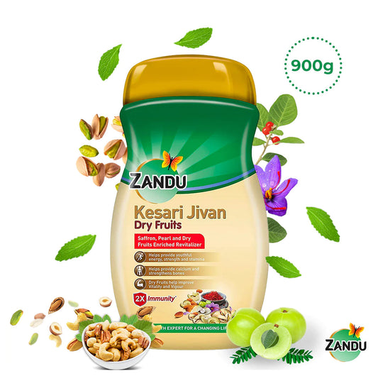 Zandu Kesari Jivan Dry Fruits | Ayurvedic Revitalizer with Dry Fruits for Energy & Heart Health (900g)