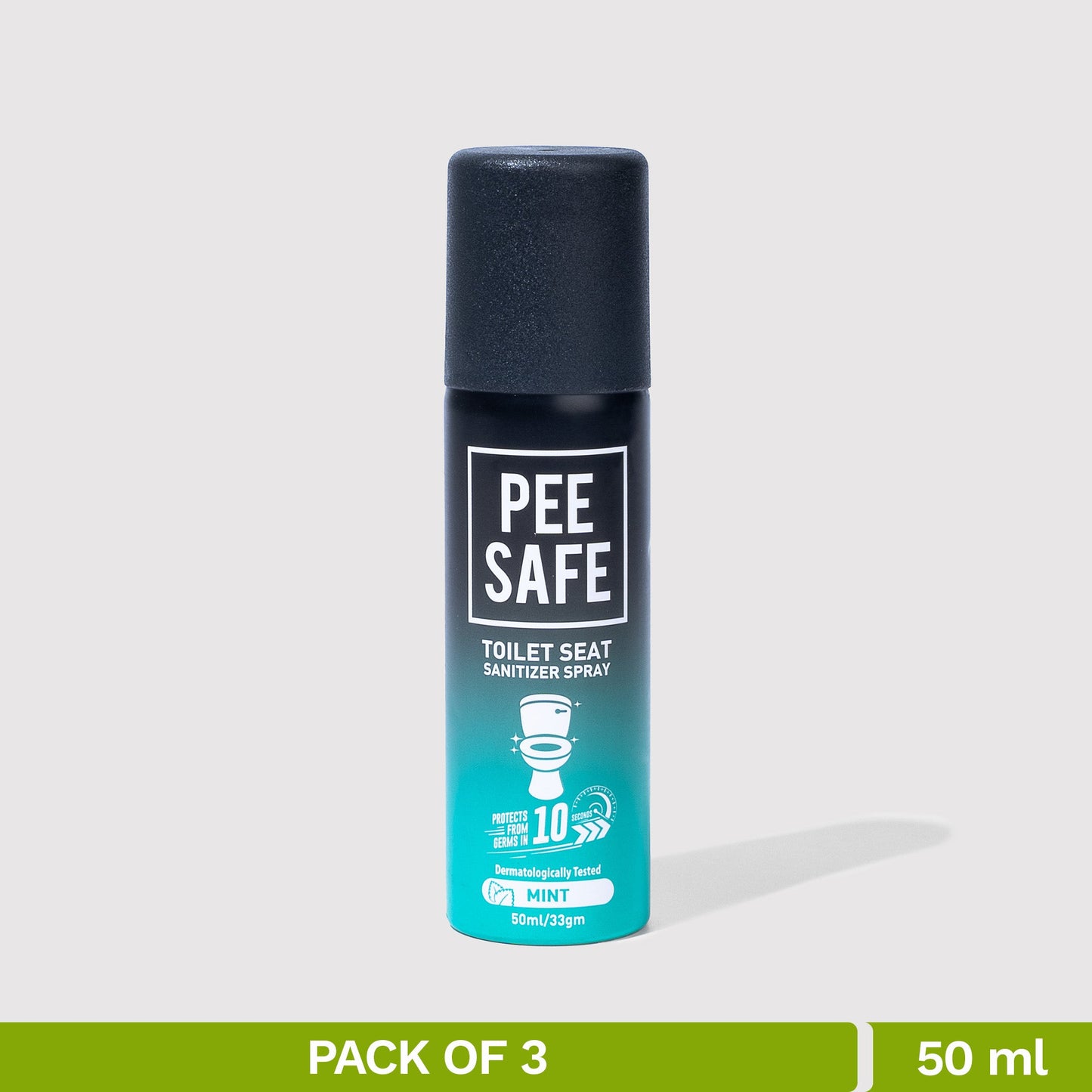 Toilet Seat Sanitizer Spray (Mint) - 50 ML (Pack of 3)