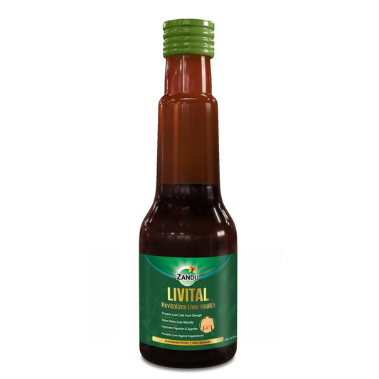 Zandu Livital Syrup | Scientifically proven Ayurvedic Liver Care & Detox Support | Revitalises Liver Health Naturally | Boosts Appetite & Digestion (200 ml)