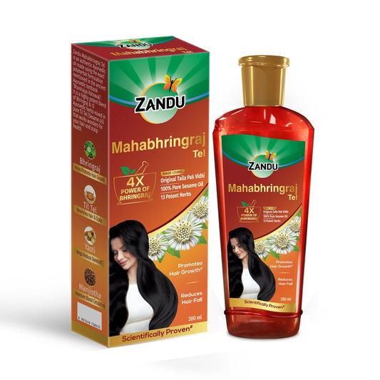 Mahabhringraj Tel | Scientifically Proven Mahabhringraj Oil for Hair Growth & Hair Fall Control (200ml)