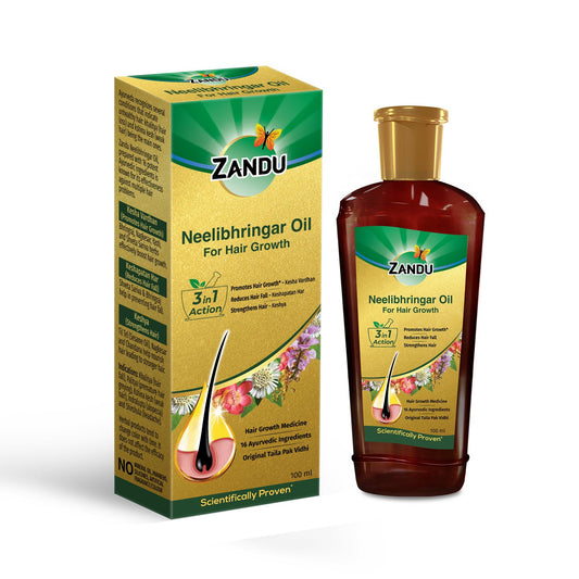 Neelibhringar Hair Oil | Scientifically Proven Neelibringadi Hair Oil Hair Fall Control & Hair Growth (100 ml)