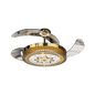 Eleganza Luxury Chandelier Ceiling Fan with Retractable Blades,
