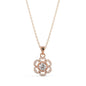 Floral Diamond Pendant Necklace