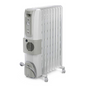 DELONGHI 9 Fin Oil Filled Radiator Room Heater with Fan (White, 2500Watts)
