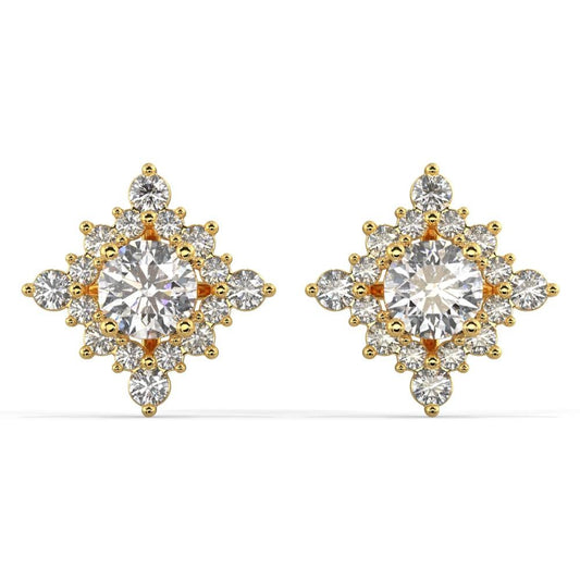 Kite Diamond Jacket Earrings