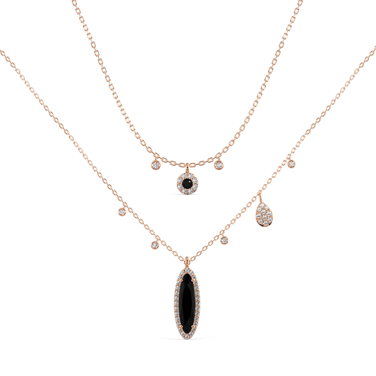 Queen of Black Diamond & Enchanting Noir Necklace Set