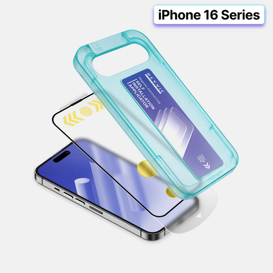 iPhone 16 Series Tempered Glass Screen Protector - Pack of 4