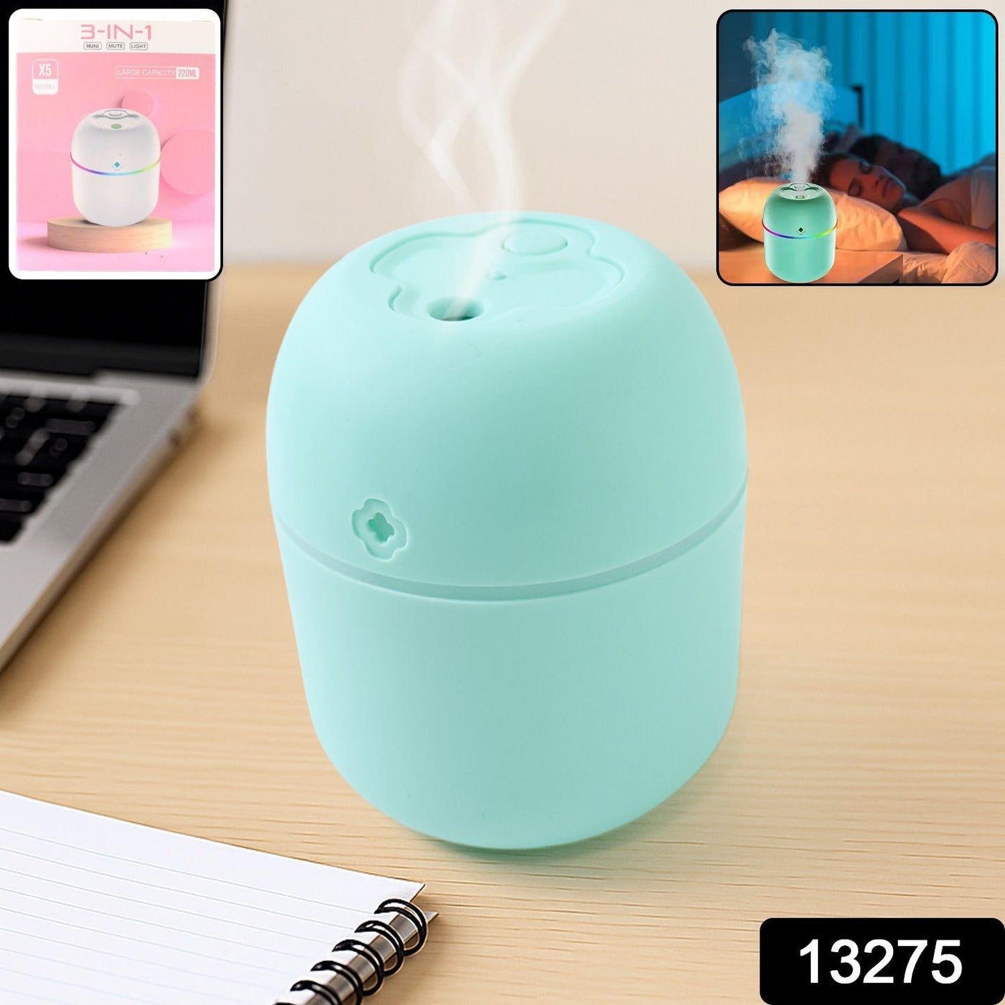 Humidifier, Household Plastic Aromatherapy Machine (220 ML / 1 Pc / Mix Color)