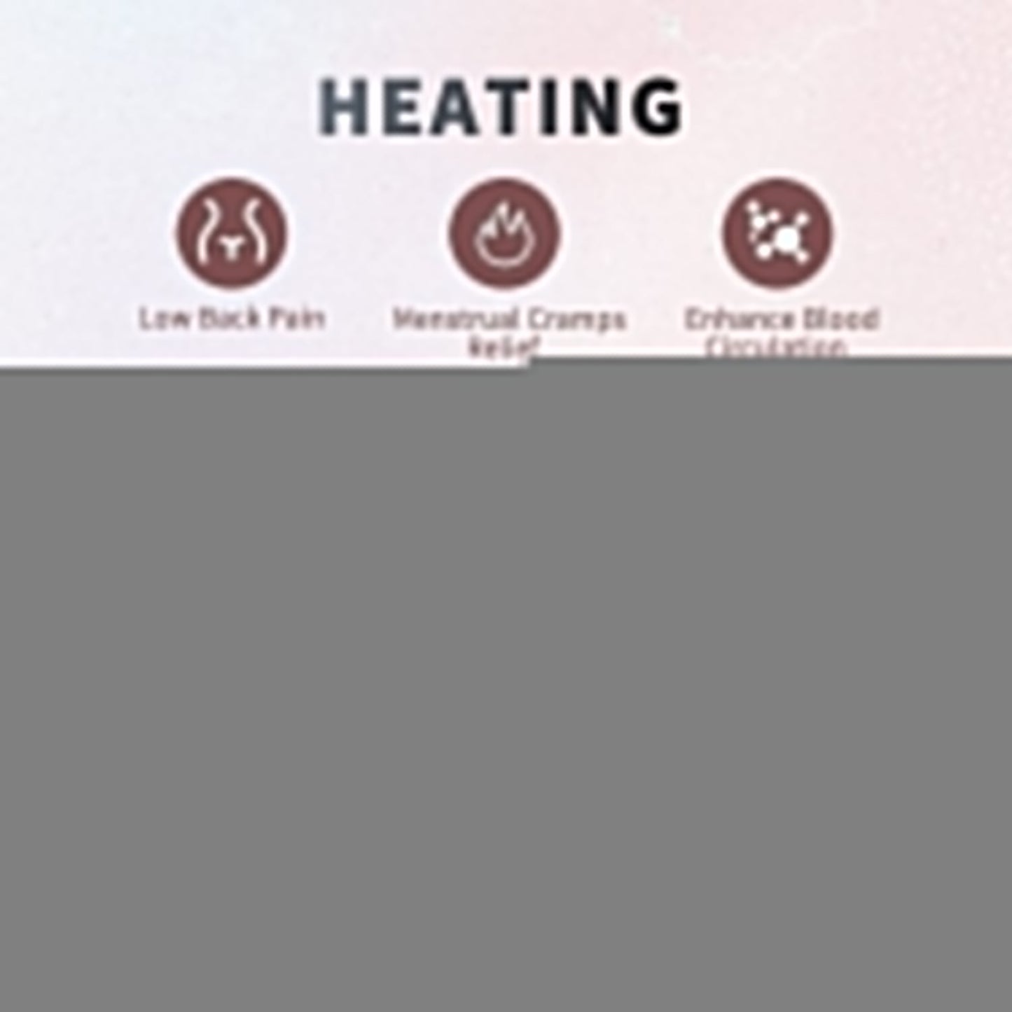 Rechargeable Smart Warm Palace Belt, Period Massager (1 Pc)