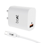 boAt 18w WCD QC3.0 Fast Charger Adaptor with Type C Cable | Fast Charger with Quick Charge 3.0, Smart IC protection, Spark protection