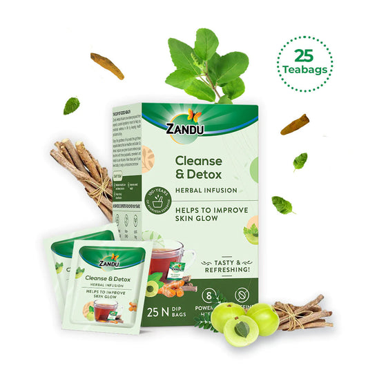 Zandu Cleanse & Detox Tea - Natural Body Detox (25 Teabags)