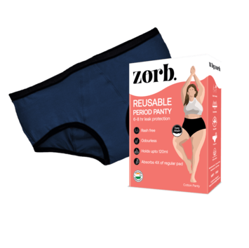 Zorb. Reusable Period Panty (Navy Blue)